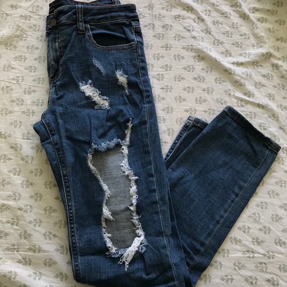 Boyfriend distressed jeans - Picture 3 of 5